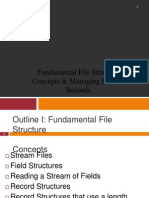 Fundamental File Structure Concepts & Managing Files of Records