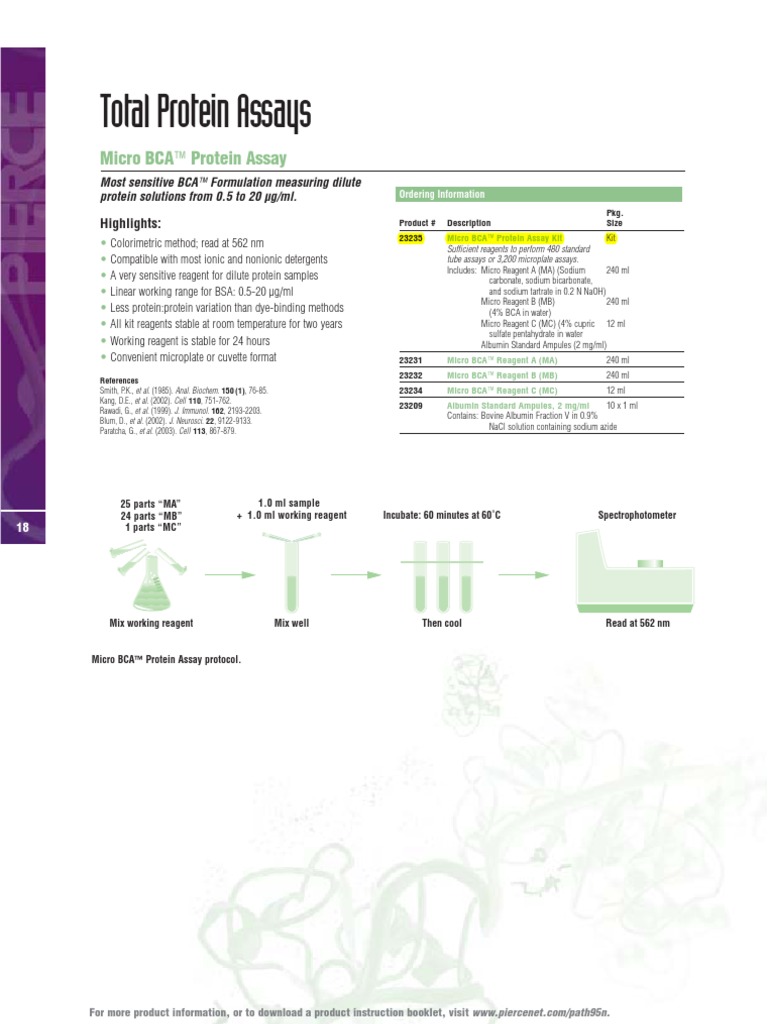 Micro BCA Protein Assay PDF Sodium Biochemistry