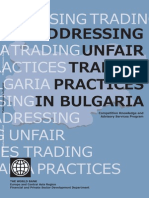 Addressing unfair trading practices in Bulgaria
