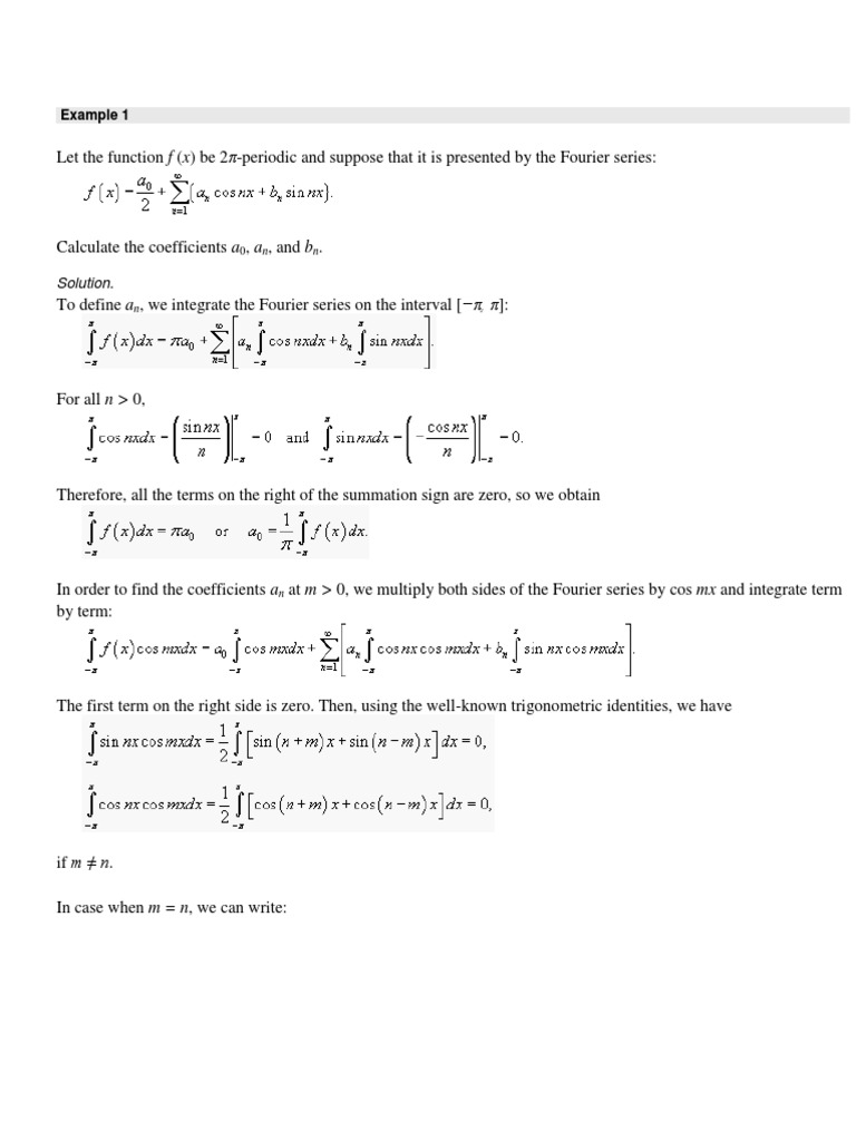 Applications of fourier series in the science and technology fields image