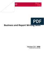 Business Report Writing Skills