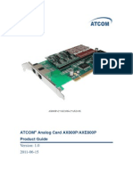 AX800P AXE800P Centos5.4 Dahdi User Manual V1.0 En