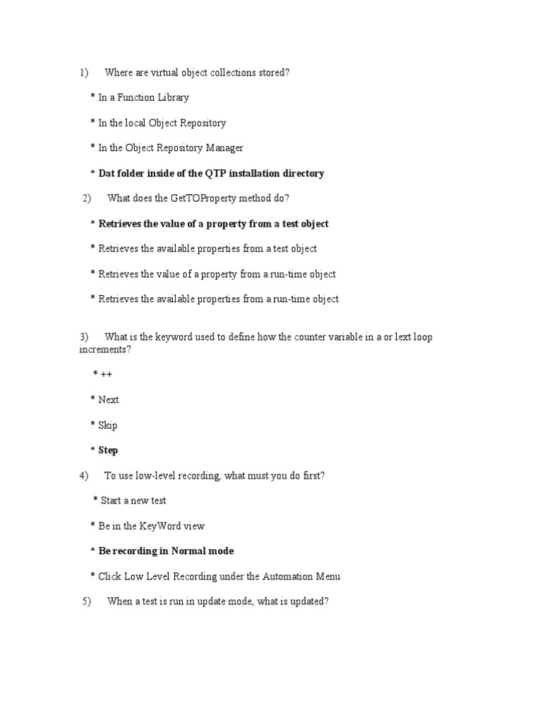 Dat Folder Inside of The QTP Installation Directory | PDF | Parameter ...