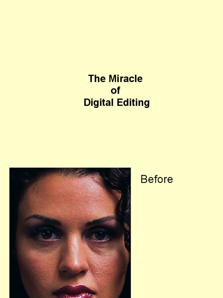 Digital Editing Before and After Examples | PDF