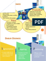 4P and STP of Dabur Odomos