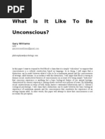 Download Williams - What is It Like to Be Unconscious - Draft Version by OrestesMantra SN23479744 doc pdf