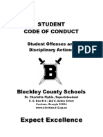 Fy2014 Student Code of Conduct