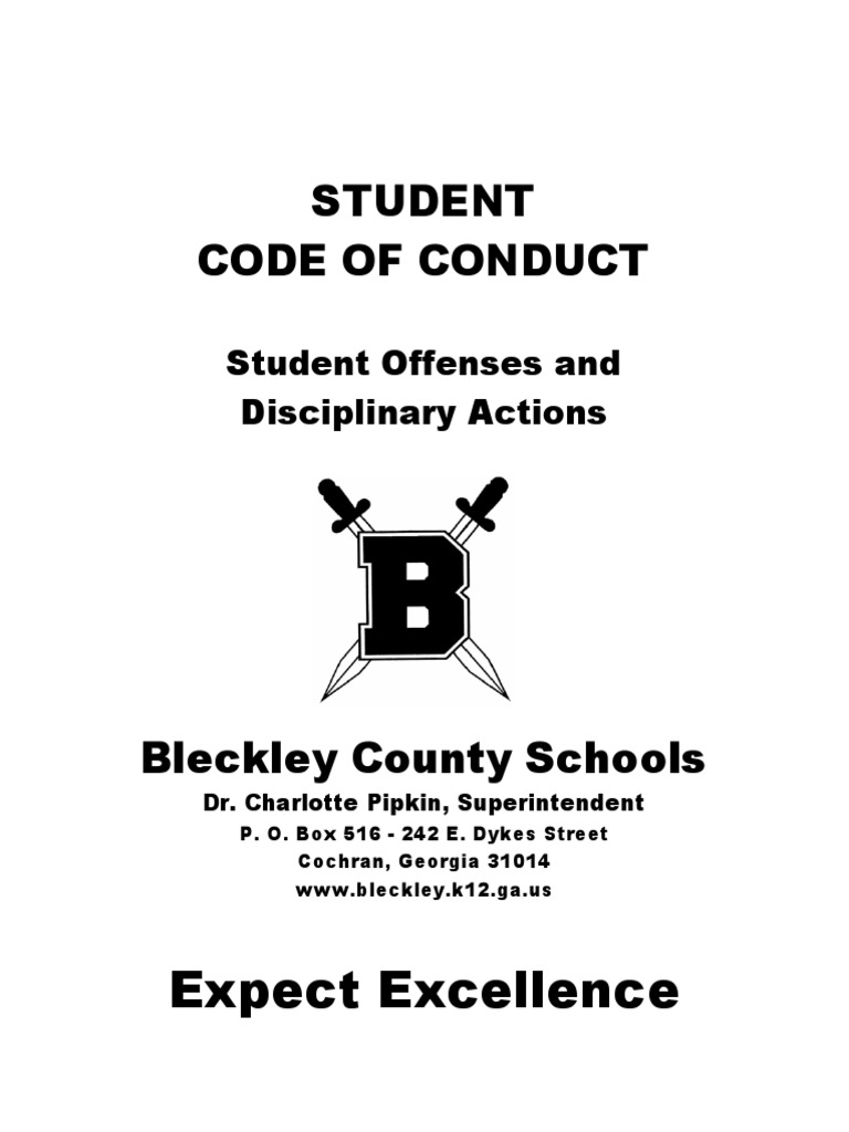 Fy2014 Student Code of Conduct | PDF | Psychoactive Drugs | Teachers