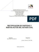 Rectificacion de Partidas