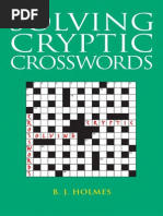 Solving Cryptic Crosswords