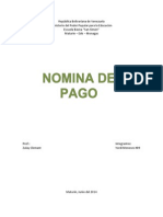 Trabajo de Nomina de Pago