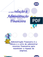 Contabilidade Gerencial Administ de Recursos Financeiros Introducao Adm Financeira