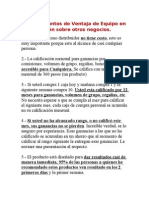 5 puntos de Ventaja de Equipo en Acción sobre otros negocios