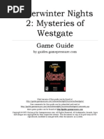 Neverwinter Nights 2 Mysteries of Westgate Game GUIDE