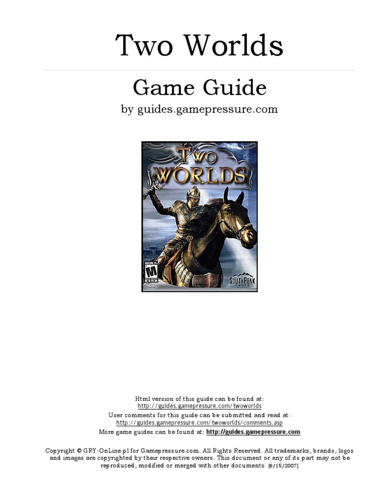 Two Worlds Game GUIDE | PDF | Leisure