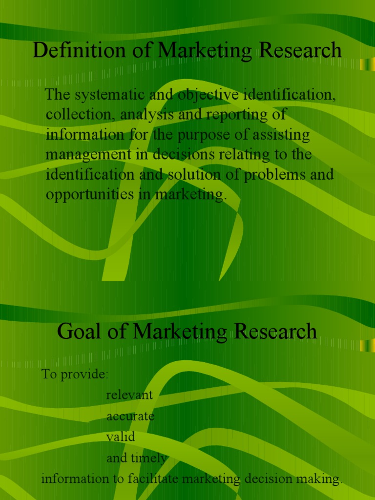 nature of marketing research ppt