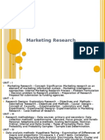 Marketing Research - I