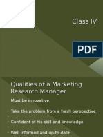 Marketing Research - IV