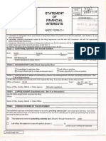 Statement OF Inancial Interests: Nadc Form C 1