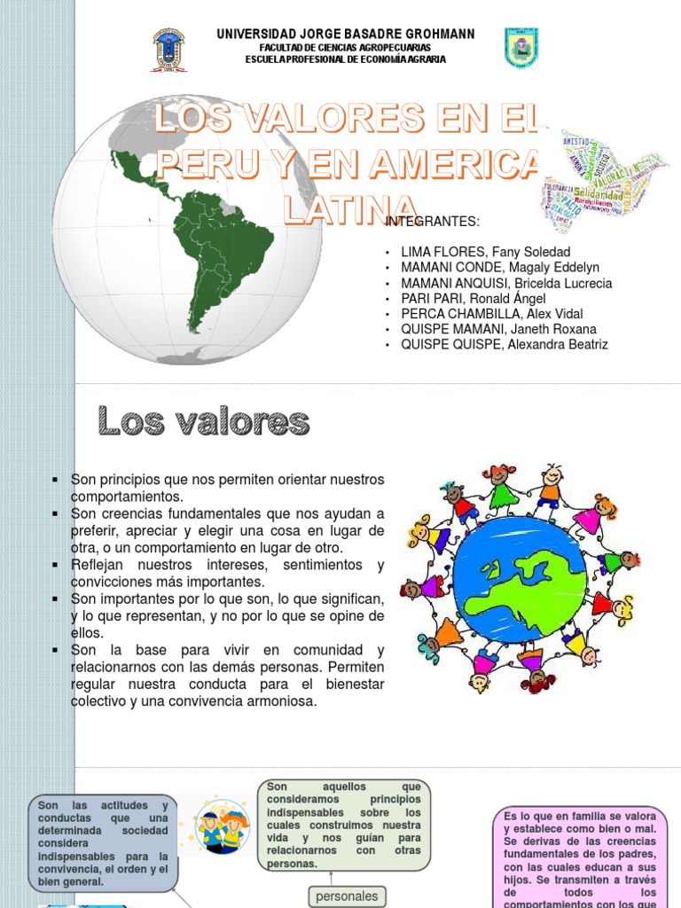 Los Valores en El Peru y en America Latina 2 | PDF | Libertad | Familia