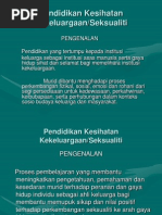 Pengenalan Pendidikan Kesihatan Seksualiti