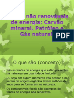 Fontes Não Renovaveis de Energia