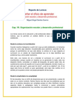 Organización Escolar y Desarrollo Profesional-Reporte de Lectura