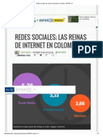 Redes Sociales Las Reinas de Internet en Colombia - ENTER