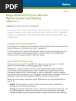 Gartner Magic Quadrant For Enterprise File Synchronization and Sharing