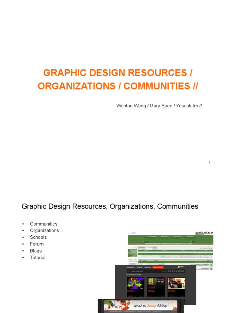Graphic Design Resources / Organizations / Communities //: Wentao Wang ...