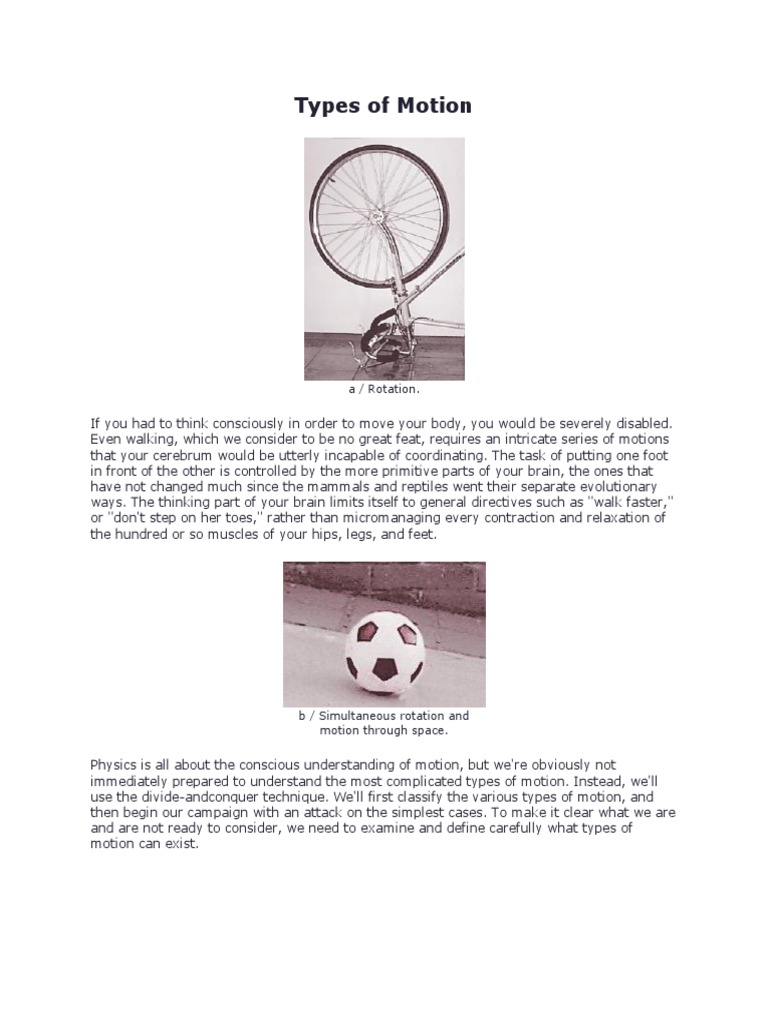 Types of Motion: A / Rotation | PDF | Philosophy