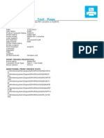 Windows P R Inter T Est P A Ge: Printer Properties