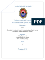 Escalado de La Producción Industrial de Levadura de Panificación Usando Dos Reactores Modelo y Un Bioreactor Prototipo