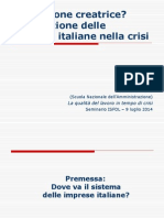 Distruzione creatrice? L’evoluzione delle imprese italiane nella crisi