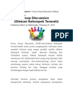 Wse Focus Group Discussion (Diskusi Kelompok Terarah)