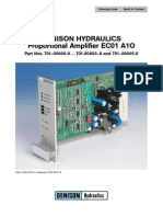 Denison Hydraulics Proportional Amplifier EC01 A1O Spec Sheet