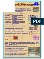 Dos & Donts For Panel Interlocked Station