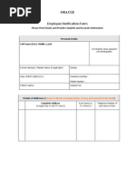 Employee Verification Form