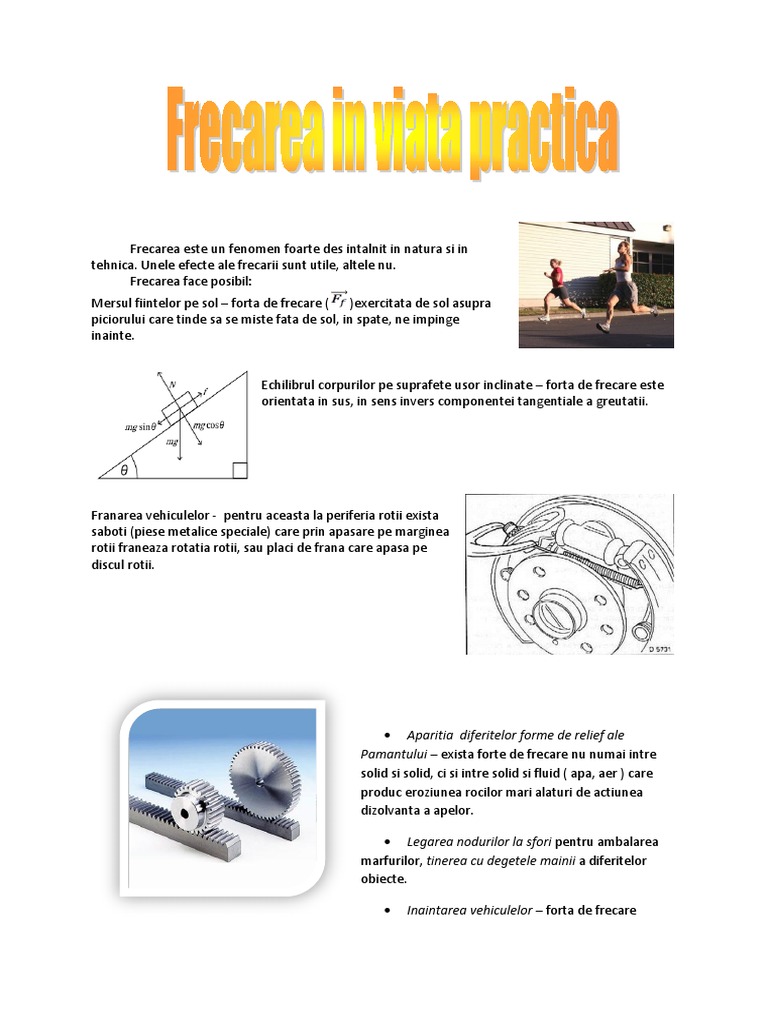 Frecarea In Natura Si Tehnica