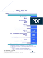 HCIS - Preçario 2012