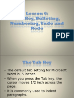 Microsoft Word Tutorial... Lesson 6