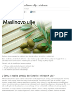 Kako Izabrati Pravo Maslinovo Ulje Za Ishranu PDF