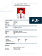 Curriculum Vitae: Personal Particulars