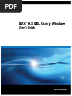 SAS® 9.3 SQL Query WindowUser's GuideSAS®