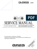 Service Manual: CA-DW535