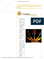 3. Cálculo de Fuerza, Potencia y Consumo de Aire
