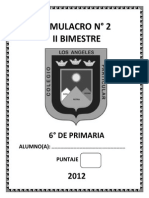 Simulacro 2do bimestre 6° primaria