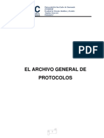 El Archivo General de Protocolo Trabajo