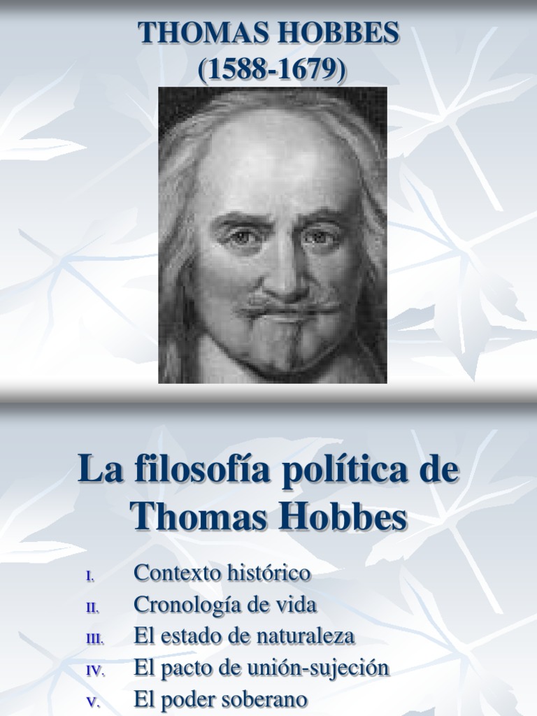 La Filosofía Política de Hobbes PDF Thomas Hobbes Leviatán (libro)
