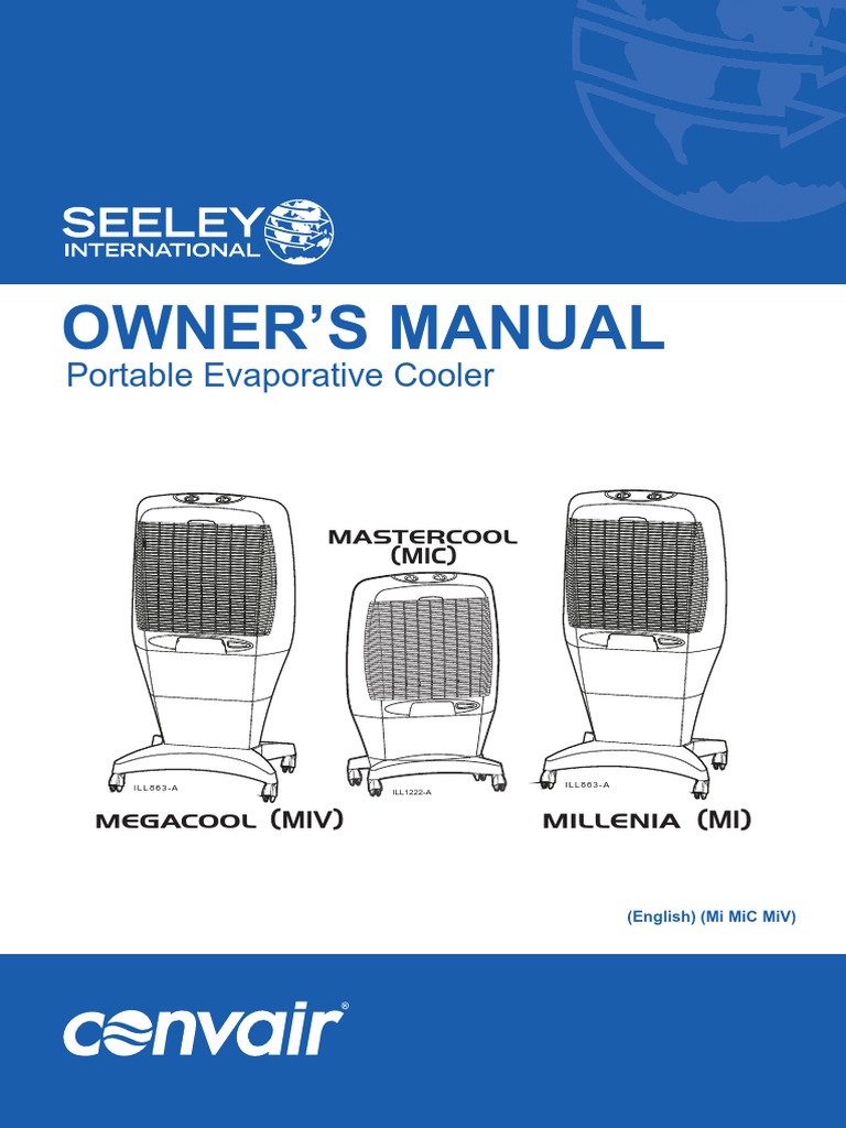Convair Master Cool Manual Air Conditioning Mechanical Fan